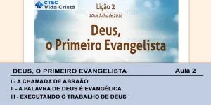 Deus o primeiro evangelista
