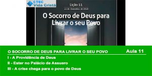 O socorro de Deus para livrar o seu povo