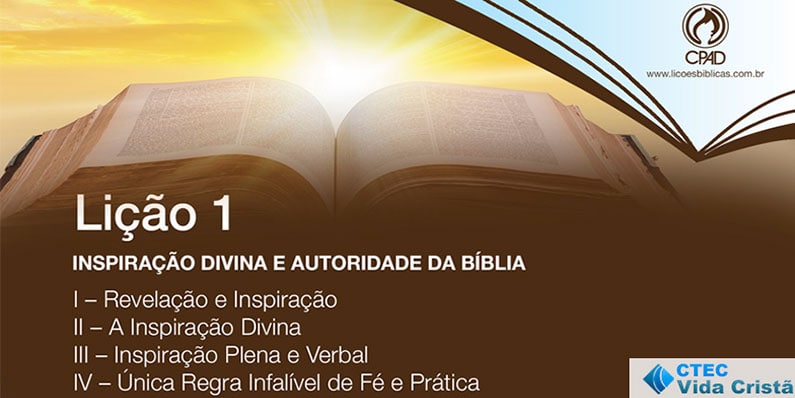 Inspiração Divina e Autoridade da Bíblia - CTEC Vida Cristã