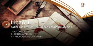 Carta aos Efésios - Saudação aos destinatários