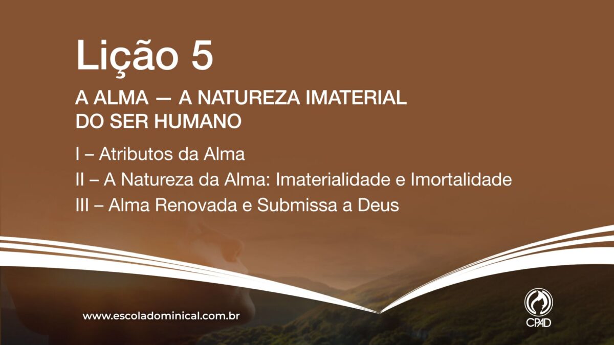 Alma - A natureza imaterial do ser humano